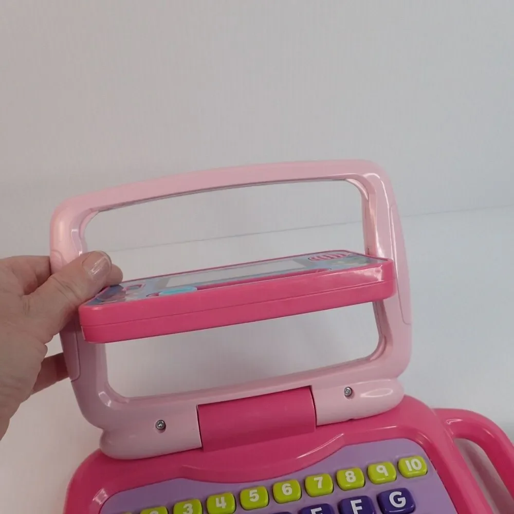 LeapFrog 2 in 1 LeapTop Touch & Laugh & Learn Pink LIL' GAMER Lot of 2 Toys